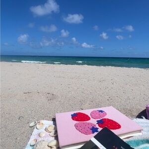Pink Strawberry bath mat